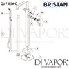 Bristan QUBE Floor Standing Bath Shower Mixer Spares